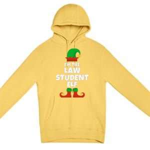 IM The Law Student Elf Family Pajama Christmas Funny Premium Pullover Hoodie