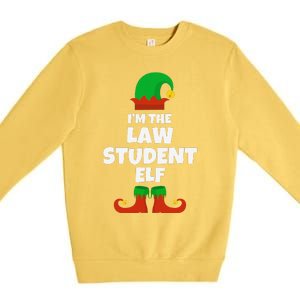 IM The Law Student Elf Family Pajama Christmas Funny Premium Crewneck Sweatshirt