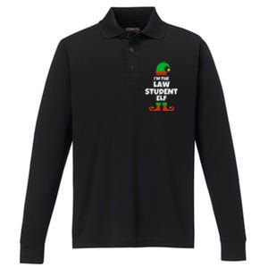 IM The Law Student Elf Family Pajama Christmas Funny Performance Long Sleeve Polo