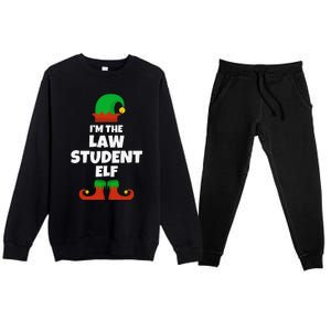 IM The Law Student Elf Family Pajama Christmas Funny Premium Crewneck Sweatsuit Set