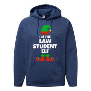 IM The Law Student Elf Family Pajama Christmas Funny Performance Fleece Hoodie