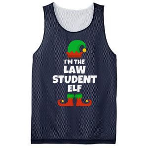 IM The Law Student Elf Family Pajama Christmas Funny Mesh Reversible Basketball Jersey Tank