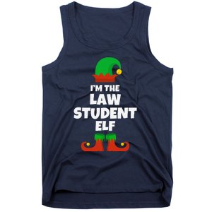 IM The Law Student Elf Family Pajama Christmas Funny Tank Top