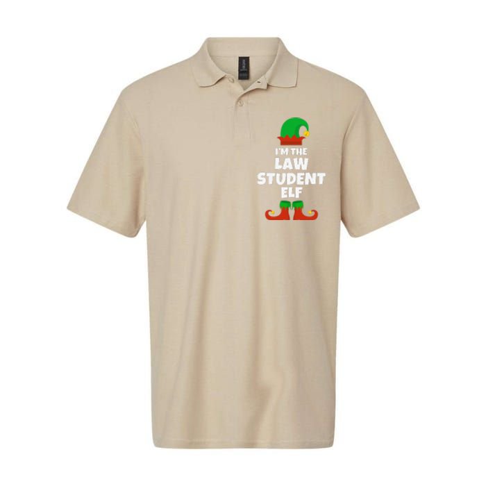 IM The Law Student Elf Family Pajama Christmas Funny Softstyle Adult Sport Polo