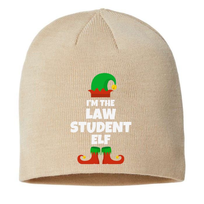 IM The Law Student Elf Family Pajama Christmas Funny Sustainable Beanie