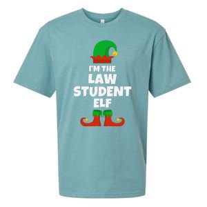 IM The Law Student Elf Family Pajama Christmas Funny Sueded Cloud Jersey T-Shirt