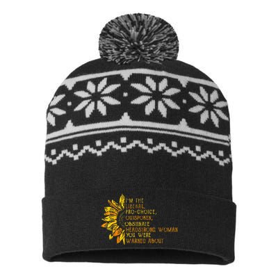 IM The Liberal Woman You Were Warned About USA-Made Snowflake Beanie