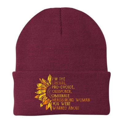 IM The Liberal Woman You Were Warned About Knit Cap Winter Beanie