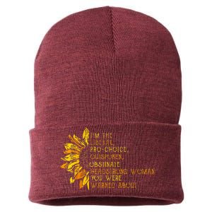 IM The Liberal Woman You Were Warned About Sustainable Knit Beanie