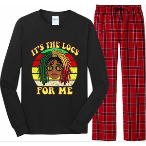 ItS The Locs For Me LocD Hair Black Melanin Juneteenth Long Sleeve Pajama Set