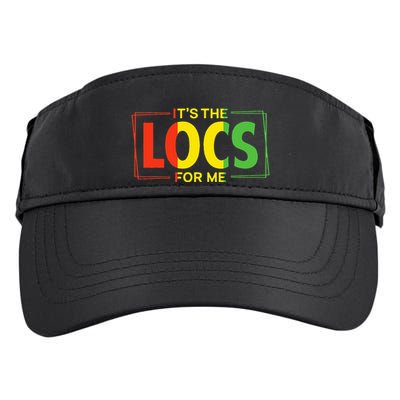 It's the Locs For Me Afro Hair Black American African Adult Drive Performance Visor