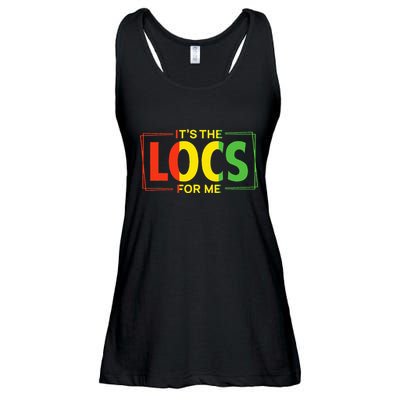 It's the Locs For Me Afro Hair Black American African Ladies Essential Flowy Tank