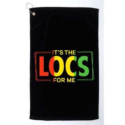 It's the Locs For Me Afro Hair Black American African Golf Towel