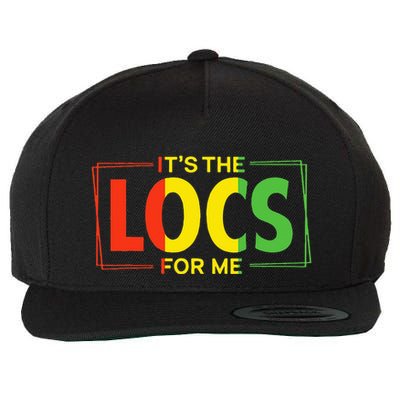 It's the Locs For Me Afro Hair Black American African Wool Snapback Cap