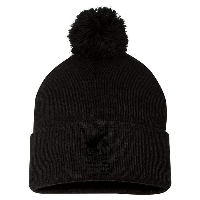 ItS Too Late I Have Already Turned Myself Into A Capybara Pom Pom 12in Knit Beanie