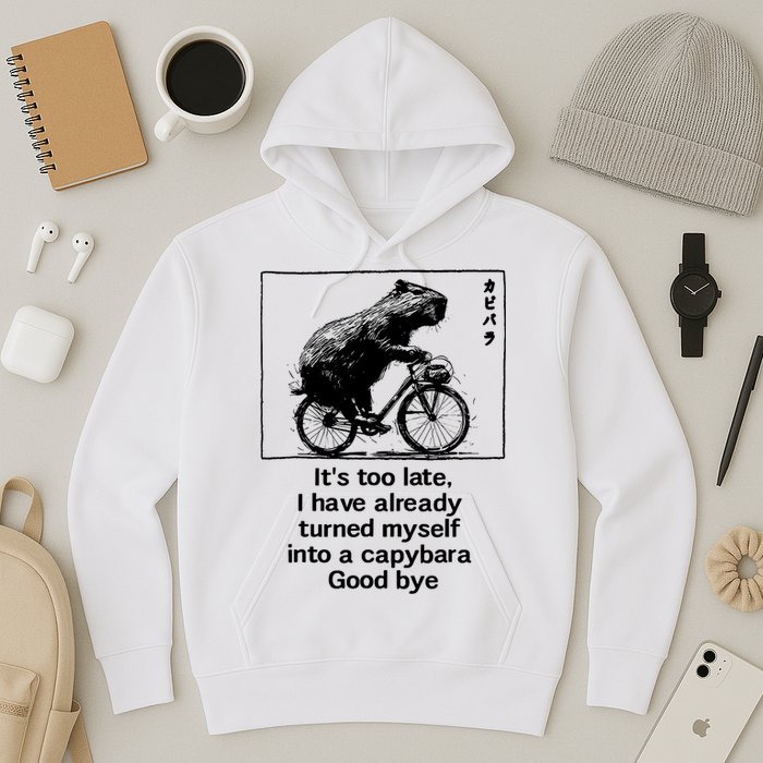 ItS Too Late I Have Already Turned Myself Into A Capybara Hoodie