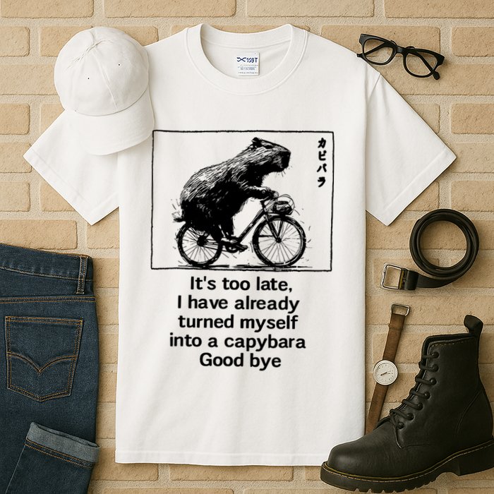 ItS Too Late I Have Already Turned Myself Into A Capybara Tall T-Shirt