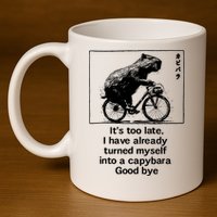 ItS Too Late I Have Already Turned Myself Into A Capybara 11oz C Handle Ceramic Mug
