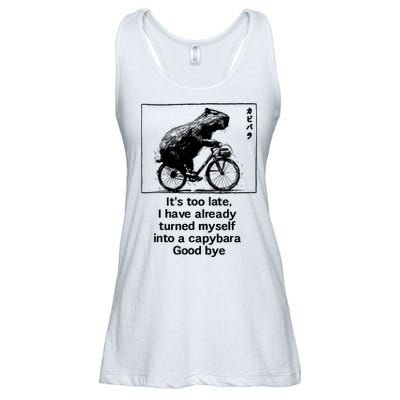 ItS Too Late I Have Already Turned Myself Into A Capybara Ladies Essential Flowy Tank