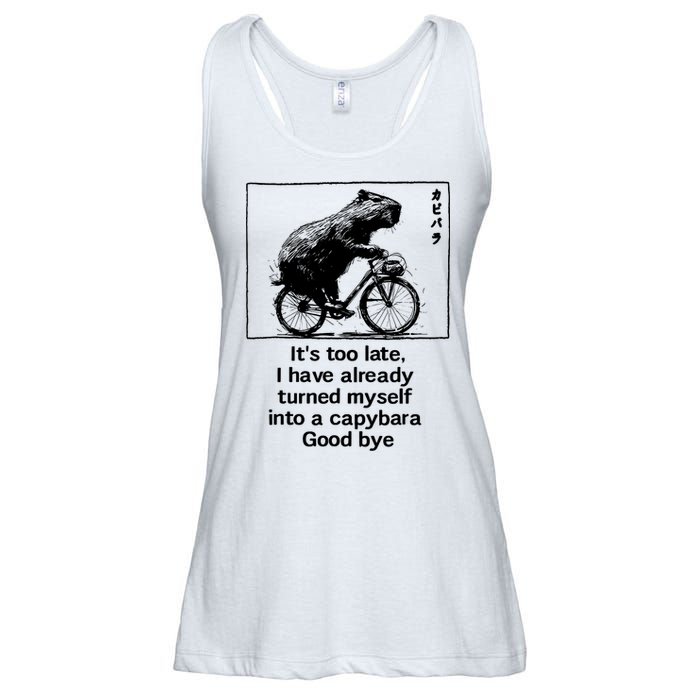 ItS Too Late I Have Already Turned Myself Into A Capybara Ladies Essential Flowy Tank