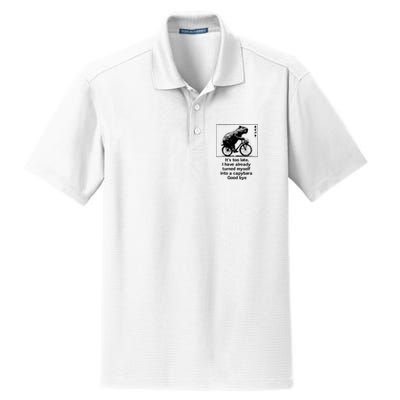 ItS Too Late I Have Already Turned Myself Into A Capybara Dry Zone Grid Polo