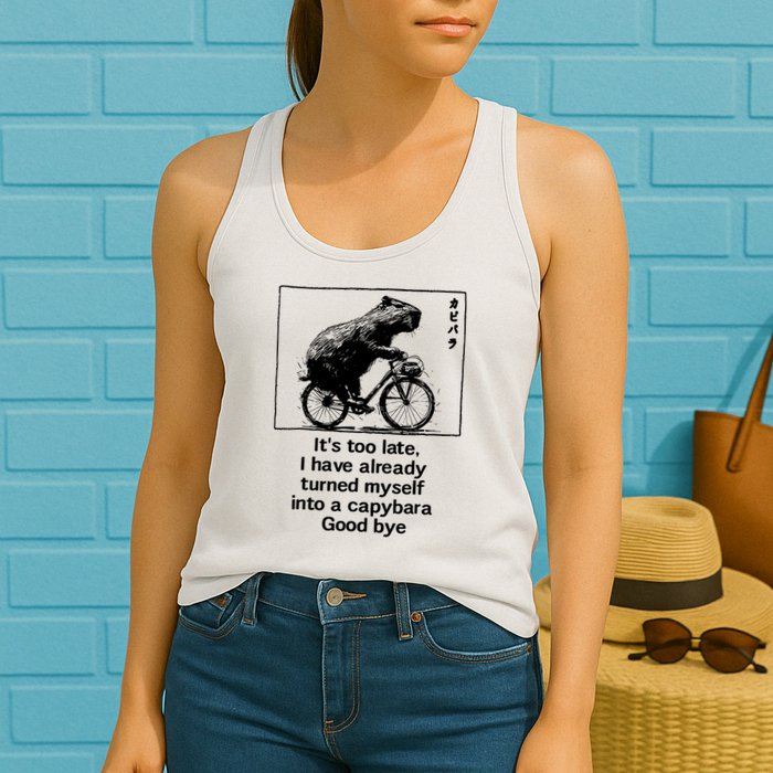ItS Too Late I Have Already Turned Myself Into A Capybara Womens Tank Top
