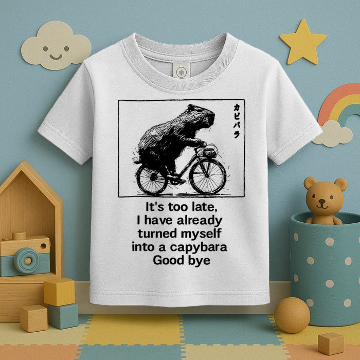 ItS Too Late I Have Already Turned Myself Into A Capybara Toddler T-Shirt