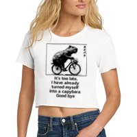 ItS Too Late I Have Already Turned Myself Into A Capybara Crop Top