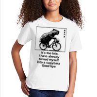 ItS Too Late I Have Already Turned Myself Into A Capybara Kids T-Shirt