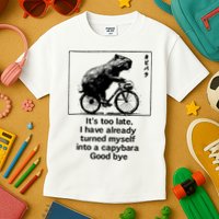 ItS Too Late I Have Already Turned Myself Into A Capybara Kids T-Shirt