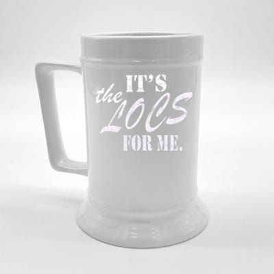 ItS The Locs For Me Natural Melanin Hair Design Cool Gift Beer Stein