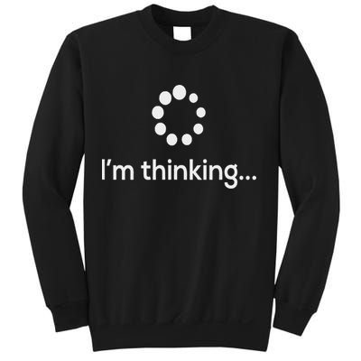 I'm Thinking Loading Processing Buffering Humor Fun Sweatshirt