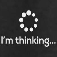 I'm Thinking Loading Processing Buffering Humor Fun Knit Cap Winter Beanie