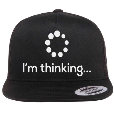 I'm Thinking Loading Processing Buffering Humor Fun Flat Bill Trucker Hat