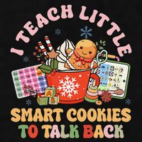 I Teach Little Smart Cookies To Talk Back Speech Therapy Ladies PosiCharge Tri-Blend Wicking Tank