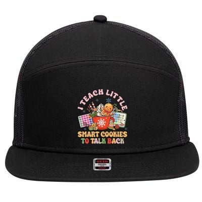 I Teach Little Smart Cookies To Talk Back Speech Therapy 7 Panel Mesh Trucker Snapback Hat