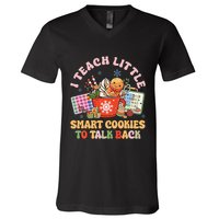 I Teach Little Smart Cookies To Talk Back Speech Therapy V-Neck T-Shirt