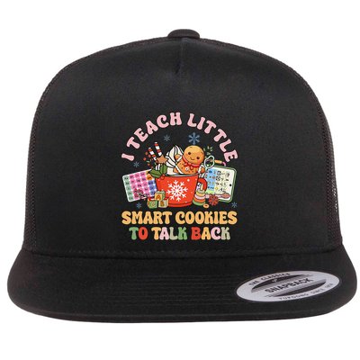 I Teach Little Smart Cookies To Talk Back Speech Therapy Flat Bill Trucker Hat