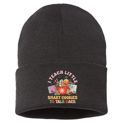 I Teach Little Smart Cookies To Talk Back Speech Therapy Sustainable Knit Beanie