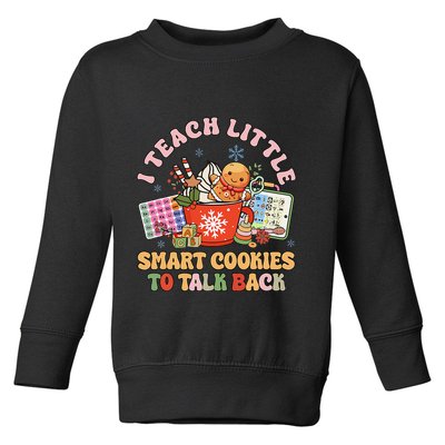 I Teach Little Smart Cookies To Talk Back Speech Therapy Toddler Sweatshirt