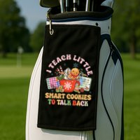 I Teach Little Smart Cookies To Talk Back Speech Therapy Golf Towel