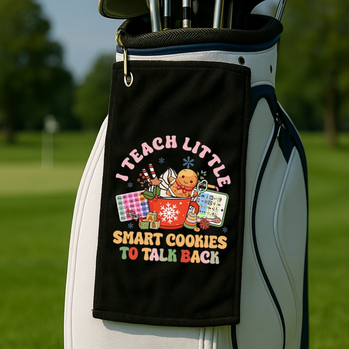 I Teach Little Smart Cookies To Talk Back Speech Therapy Golf Towel
