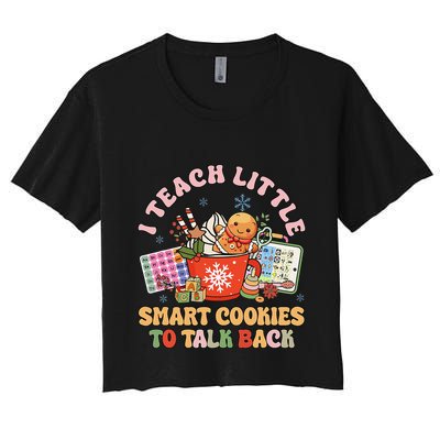I Teach Little Smart Cookies To Talk Back Speech Therapy Crop Top