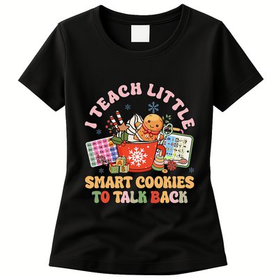 I Teach Little Smart Cookies To Talk Back Speech Therapy Womens T-Shirt