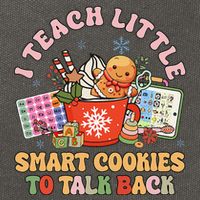 I Teach Little Smart Cookies To Talk Back Speech Therapy Cotton Canvas Backpack