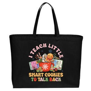 I Teach Little Smart Cookies To Talk Back Speech Therapy Cotton Canvas Jumbo Tote