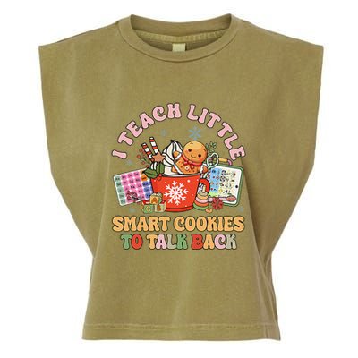 I Teach Little Smart Cookies To Talk Back Speech Therapy Garment-Dyed Women's Muscle Tee