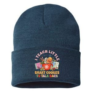 I Teach Little Smart Cookies To Talk Back Speech Therapy Sustainable Knit Beanie