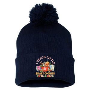 I Teach Little Smart Cookies To Talk Back Speech Therapy Pom Pom 12in Knit Beanie