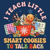 I Teach Little Smart Cookies To Talk Back Speech Therapy Infant Baby Jersey Bodysuit